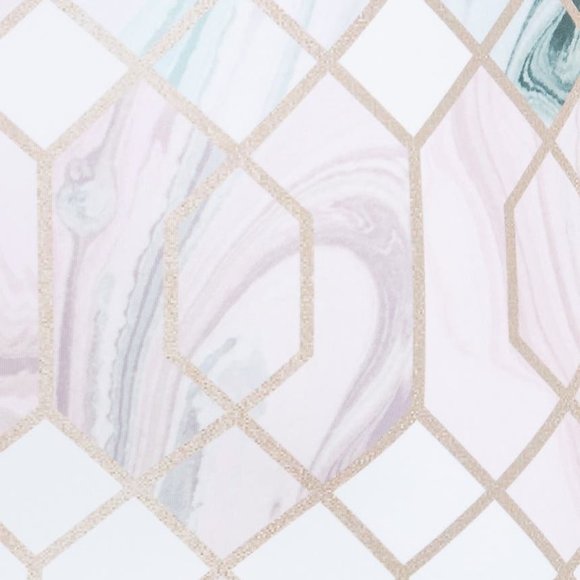 Ted Baker KRIMBA SEA OF CLOUDS Swirls Glitter Geometric Sheath Mini Dress, TB1 - Picture 10 of 14